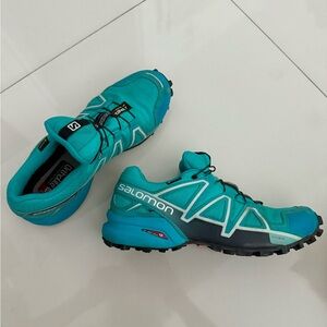 Salomon Women's Athletic Shoes - Aqua and Gray